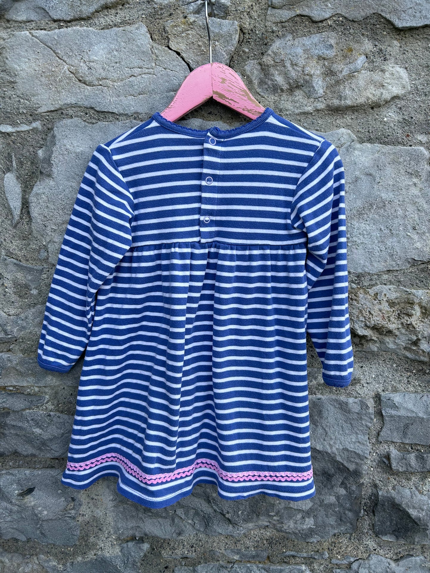 Elephants stripy dress  2-3y (92-98cm)