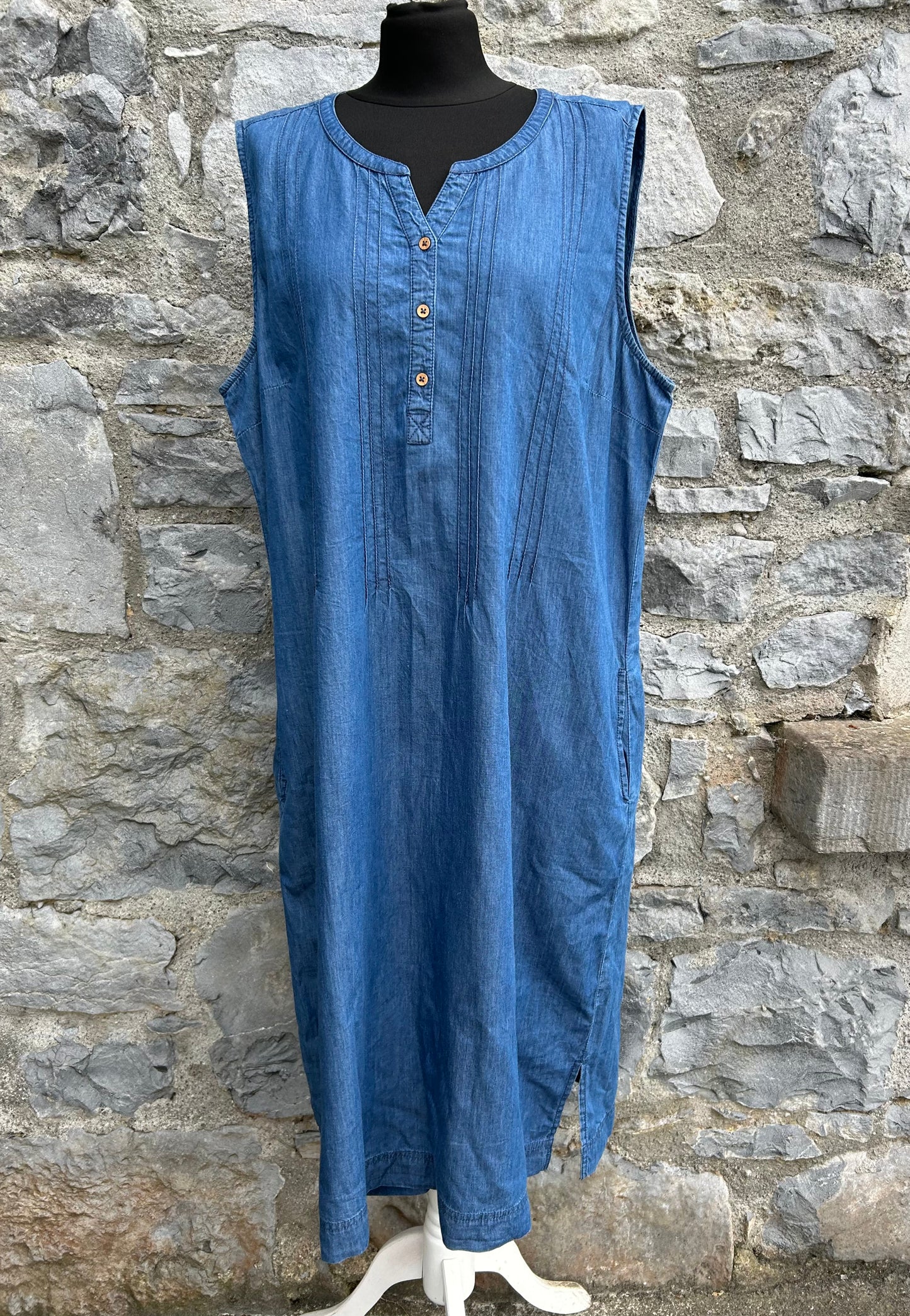 Denim sleeveless dress uk 18