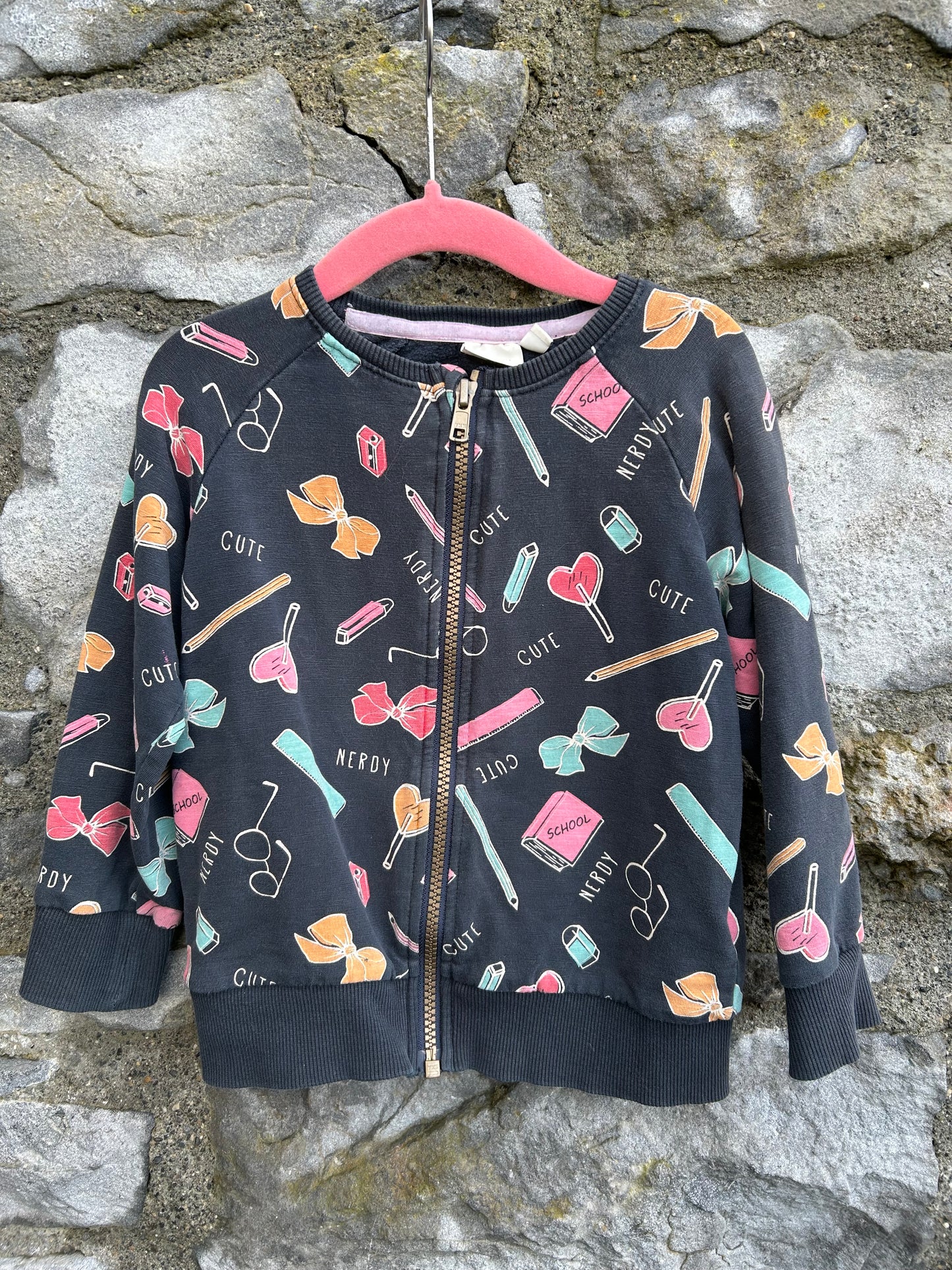 Cute&nerdy navy jacket  18-24m (86-92cm)