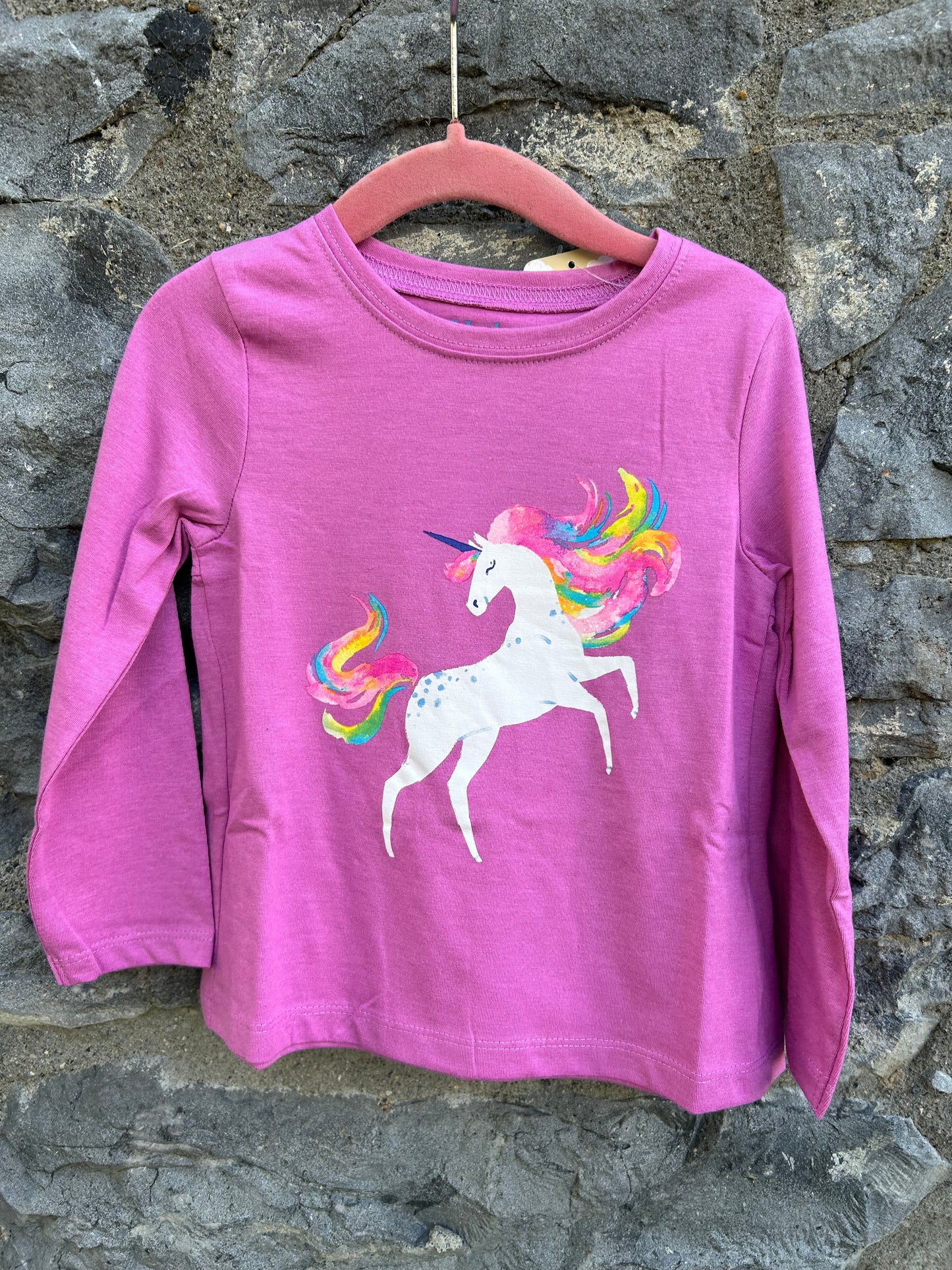 Pink unicorn top  2-3y (92-98cm)