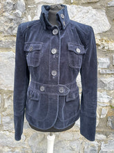 Load image into Gallery viewer, Black velvet jacket uk 8-10
