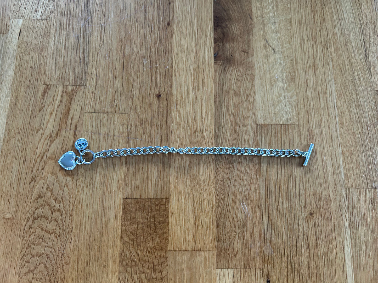 Heart charm bracelet