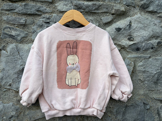 Bunny pink sweatshirt  3-4y (98-104cm)