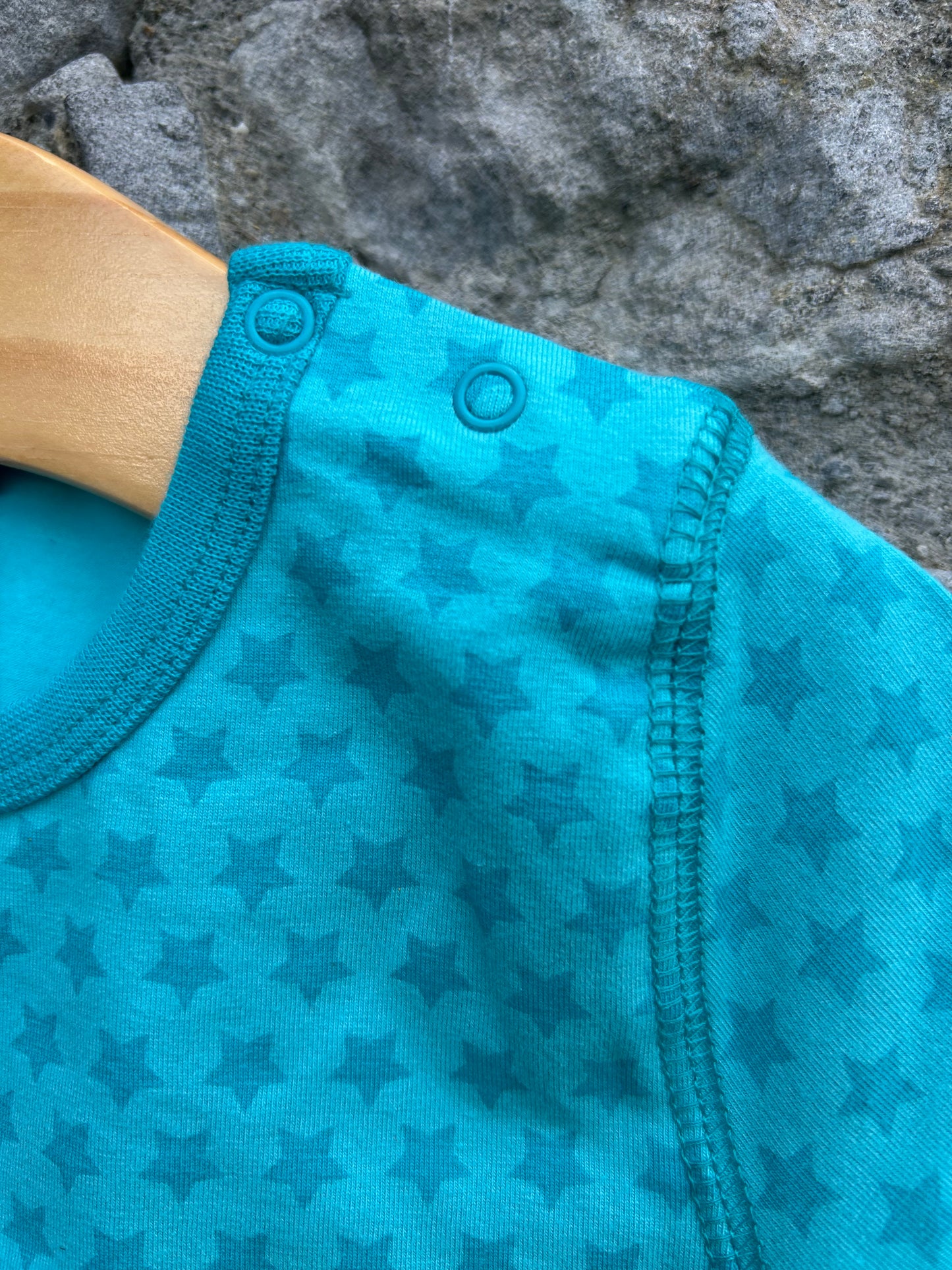 Blue mono stars T-shirt  9-12m (74-80cm)