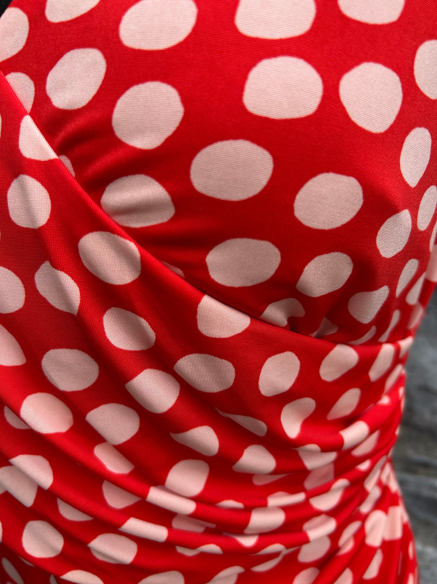 Mega dots red dress uk 10