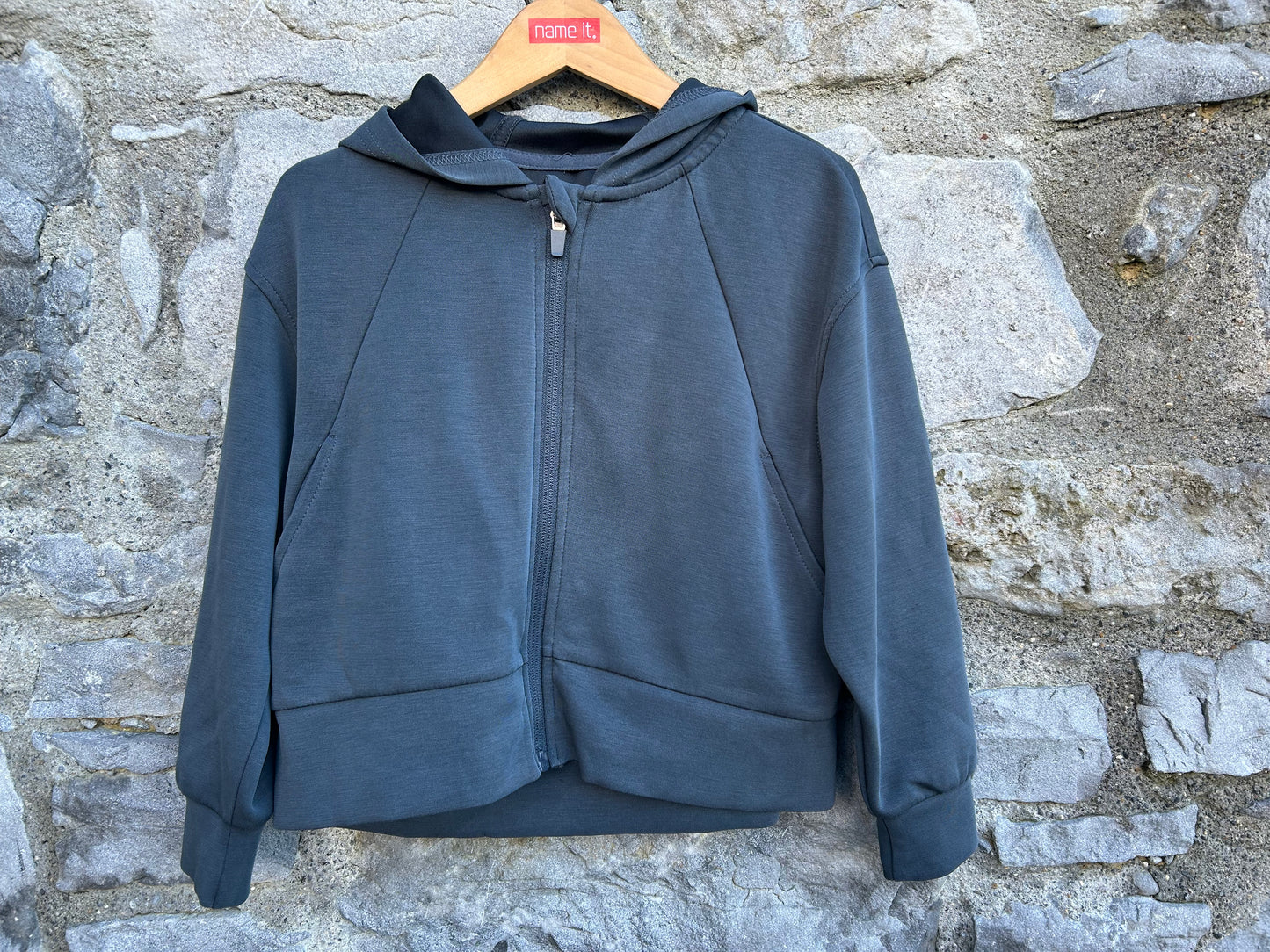 Steel cropped hoodie  6-7y (116-122cm)