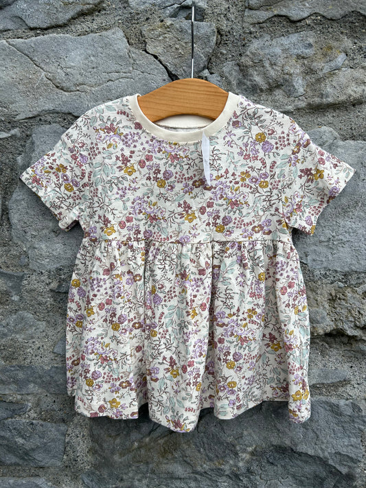 Small flowers dress  3-6m (62-68cm)