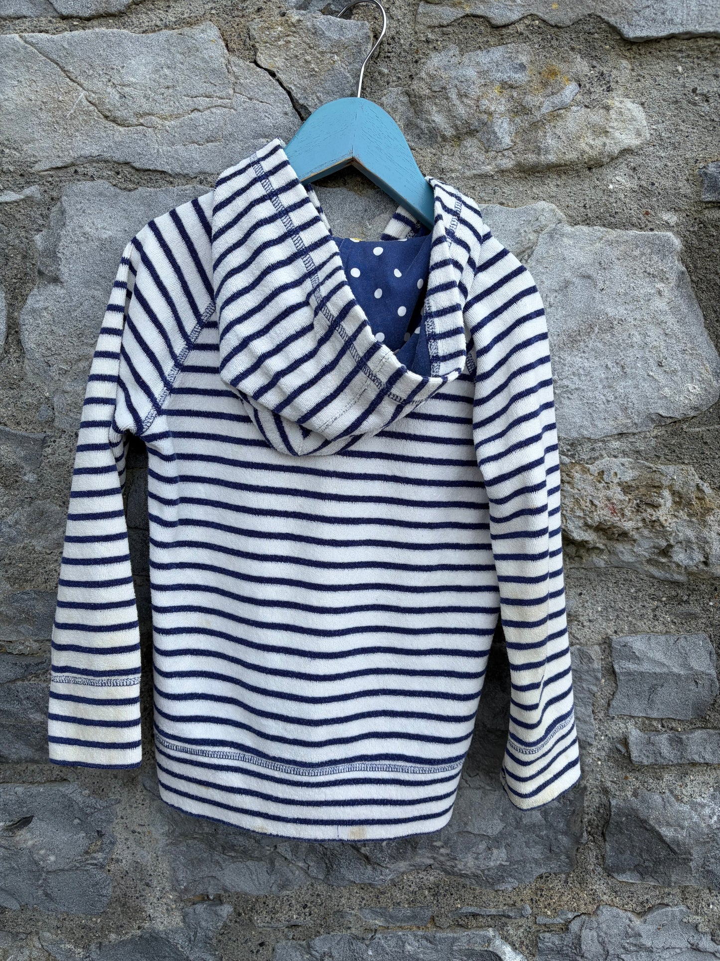 MB Stripy Terry hoodie  6-7y (116-122cm)