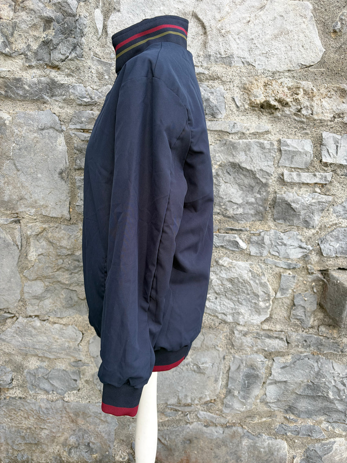 90s khaki/navy reversible bomber jacket XS-S