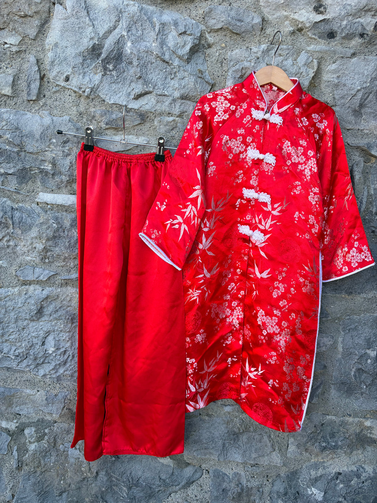 Red oriental tunic&pants  6-7y (116-122cm)