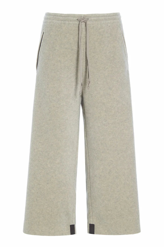 Sand fleece wide leg 3/4 pants  uk 12