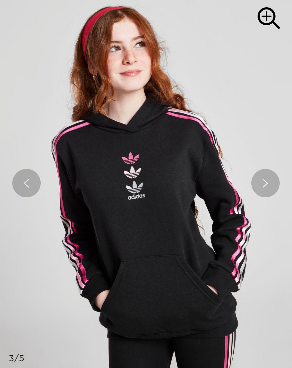 Girls' Tri Glitter Overhead Hoodie 12-13y (152-158cm)