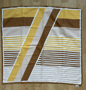 Brown &yellow stripy scarf