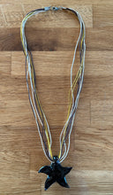 Load image into Gallery viewer, Brown star glass necklace
