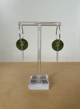 Load image into Gallery viewer, Greenbutton hoop earrings
