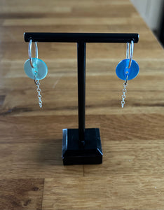 2 colours earrings