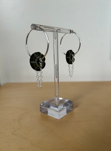 Greenbutton hoop earrings