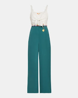 Green&white jumpsuit uk 12