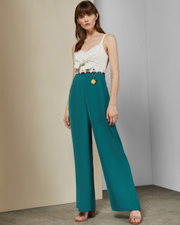 Green&white jumpsuit uk 12