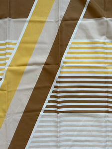 Brown &yellow stripy scarf
