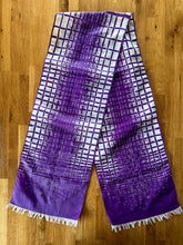 Load image into Gallery viewer, White purple scarf
