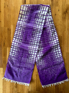 White purple scarf