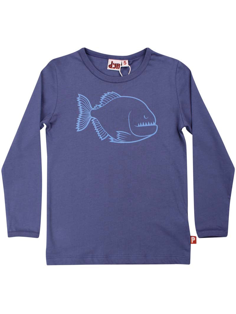 Piranha blue top  7y (122cm)