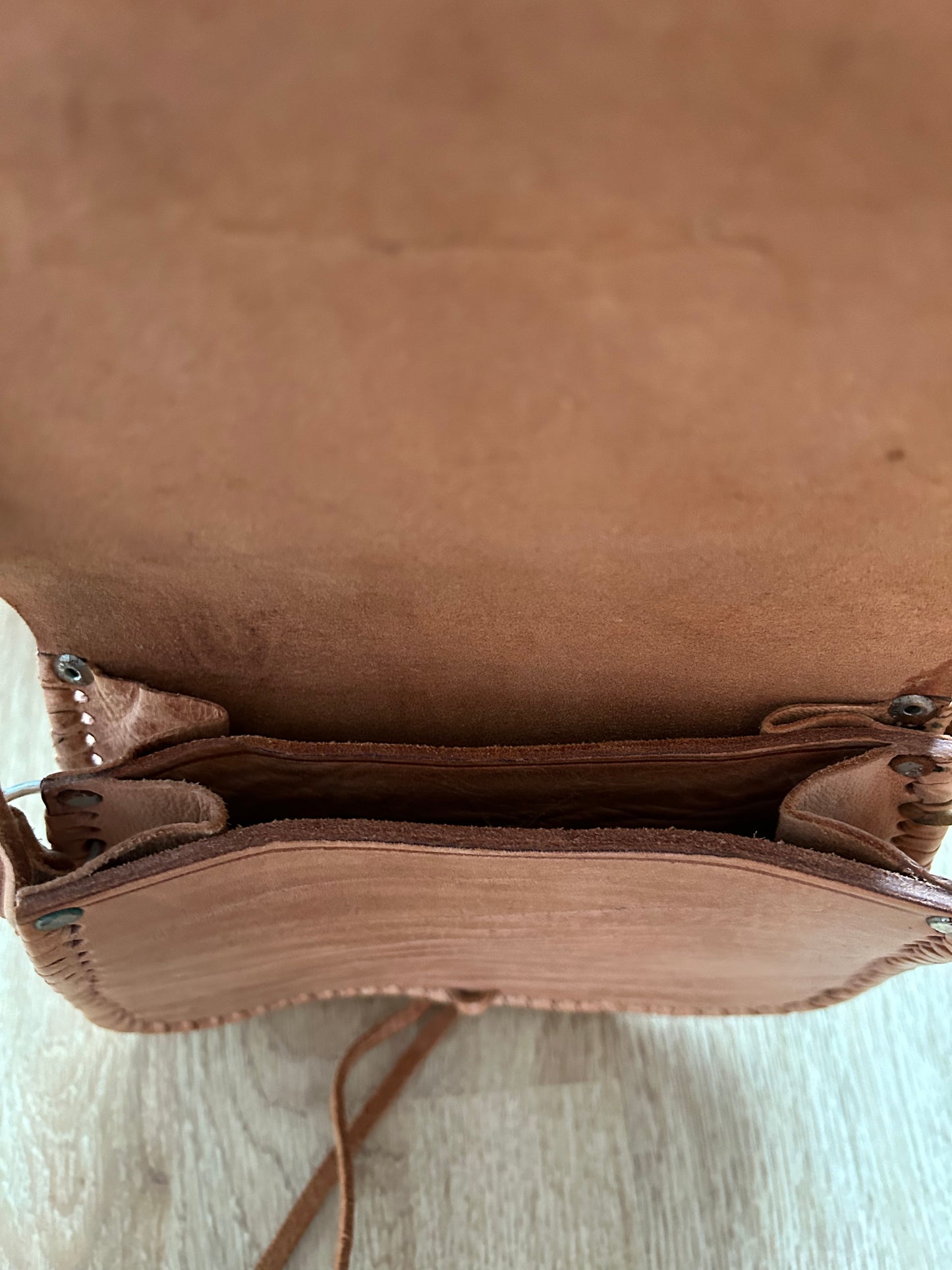 Beige crossbody bag