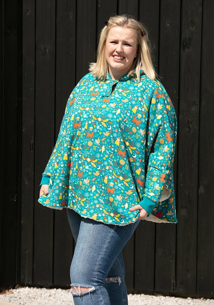 Autumn woodland poncho  uk 12-18