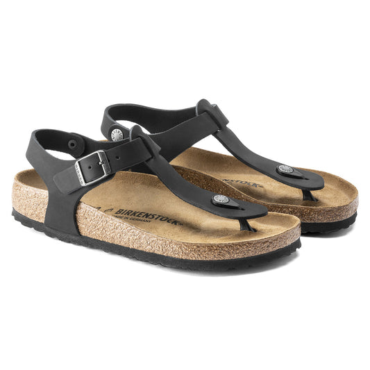 Kairo black oiled leather sandals  uk 5 (eu 38)