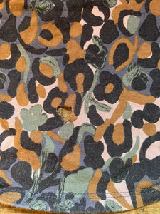 Brown&yellow leopard print tunic uk 10-12
