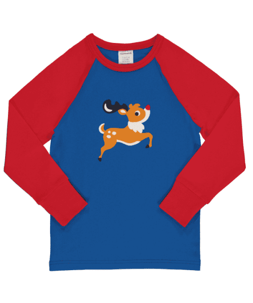 Raglan Reindeer Top   2-3y (92-98cm)
