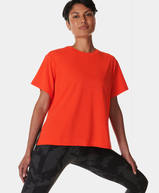 Orange Breathe Easy Circuit T-Shirt uk 8
