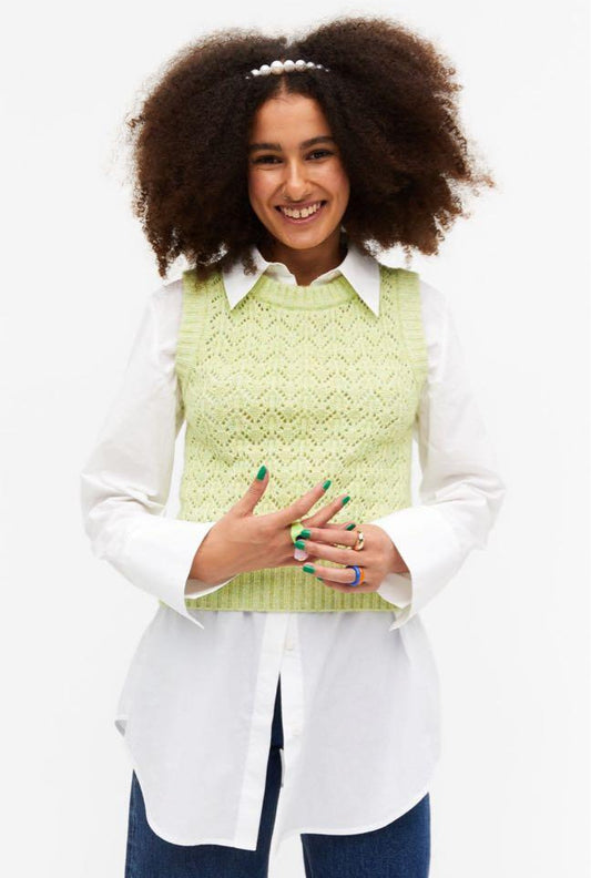 Green Knitted Vest uk 16