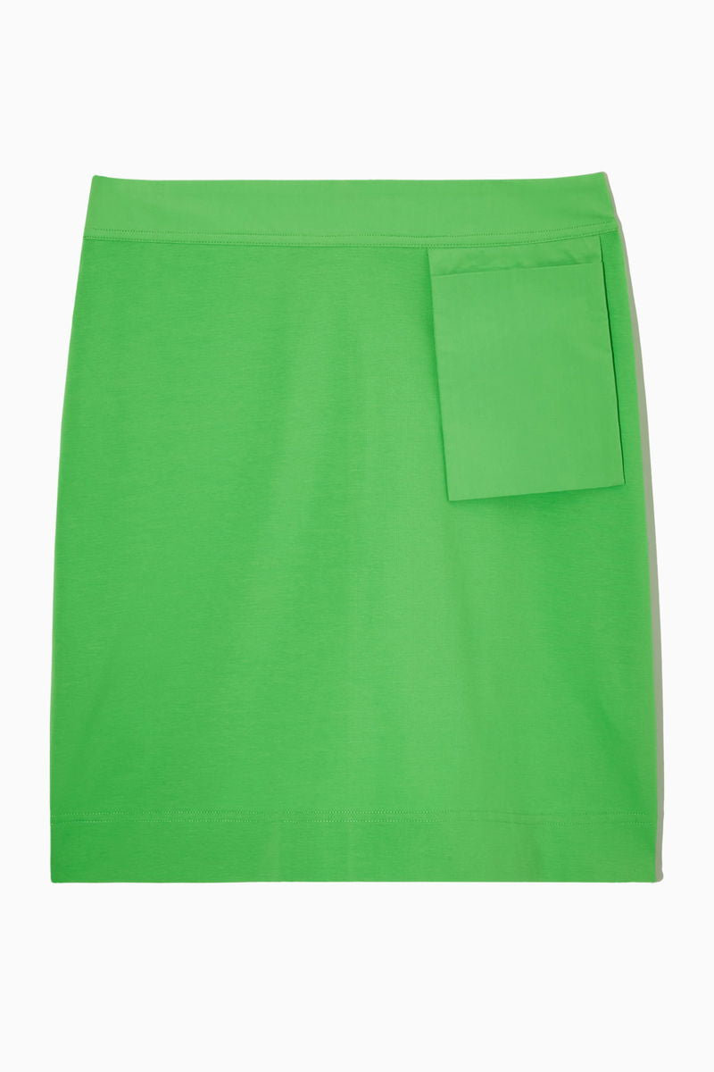 Green Jersey Mini skirt uk 12-14