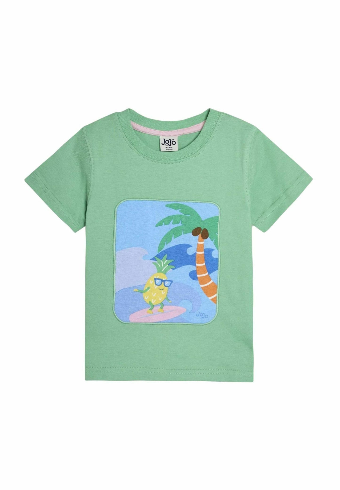 Green Surfing Pineapple T-Shirt  3-4y (98-104cm)