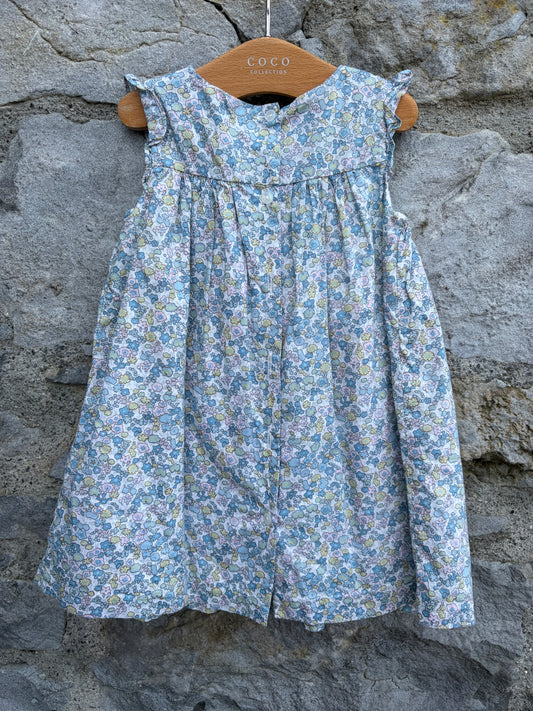 Blue floral dress 6-9m (68-74cm)