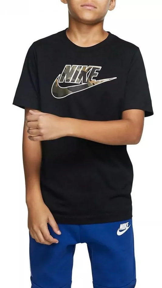 Camo patterned logo T-shirt  9-10y (134-140cm)