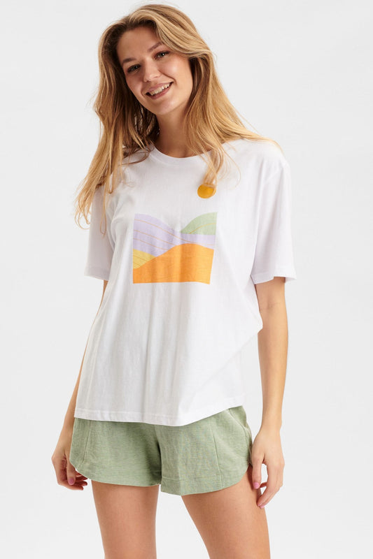 Bright white Nudorcas tee uk 12