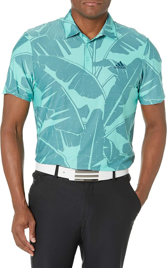 Teal AEROREADY golf polo shirt Medium
