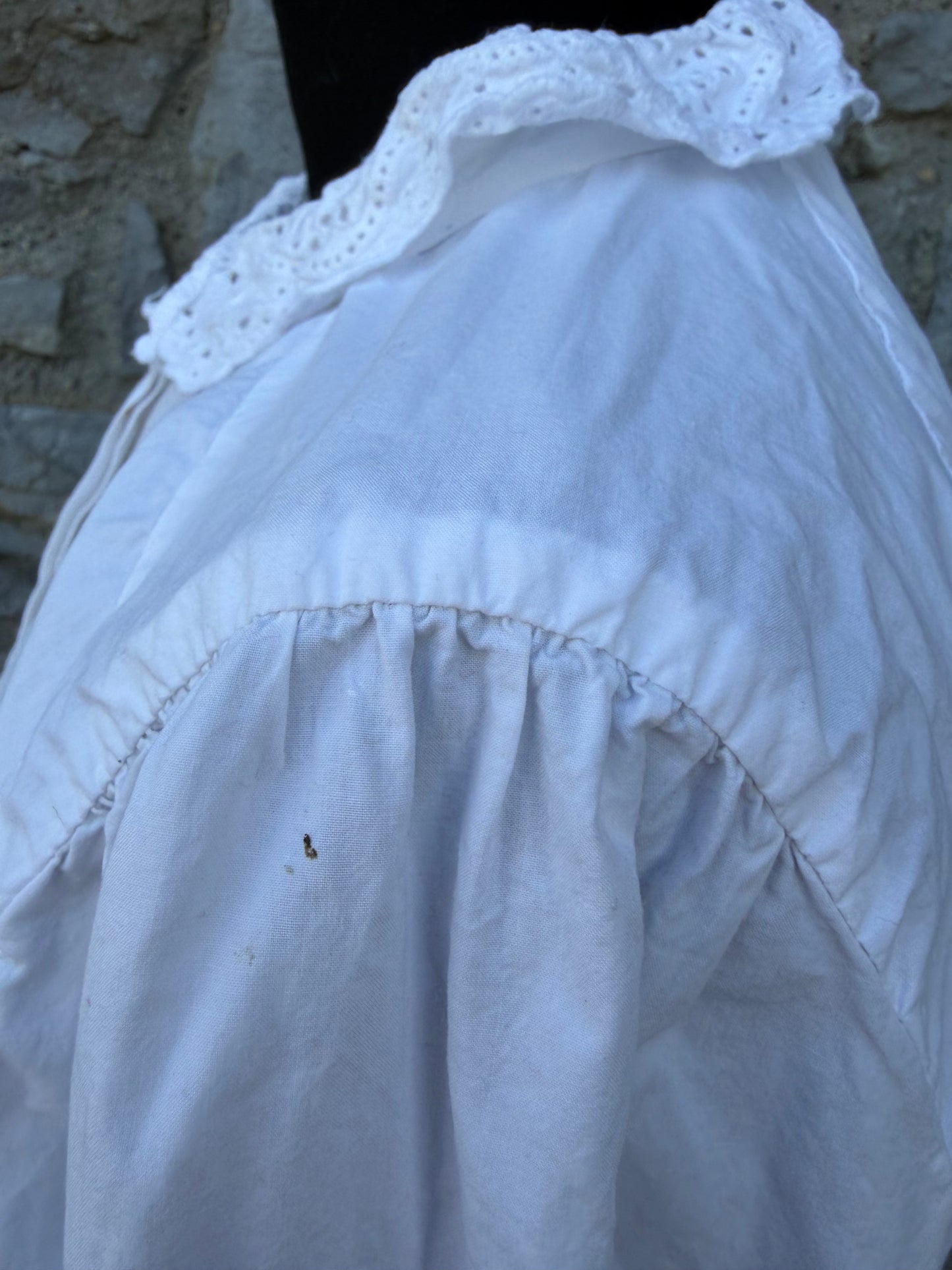 90s white folk shirt uk 12