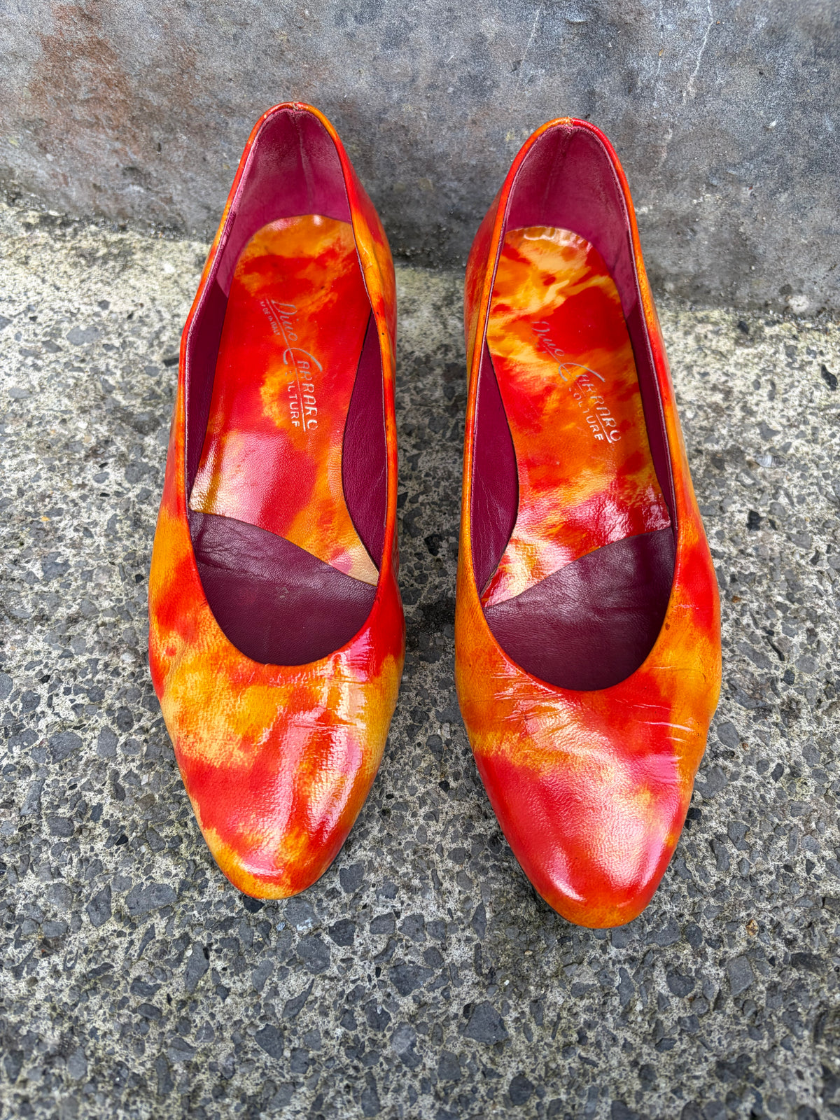 80s orange shoes uk 3.5 (eu 36.5)