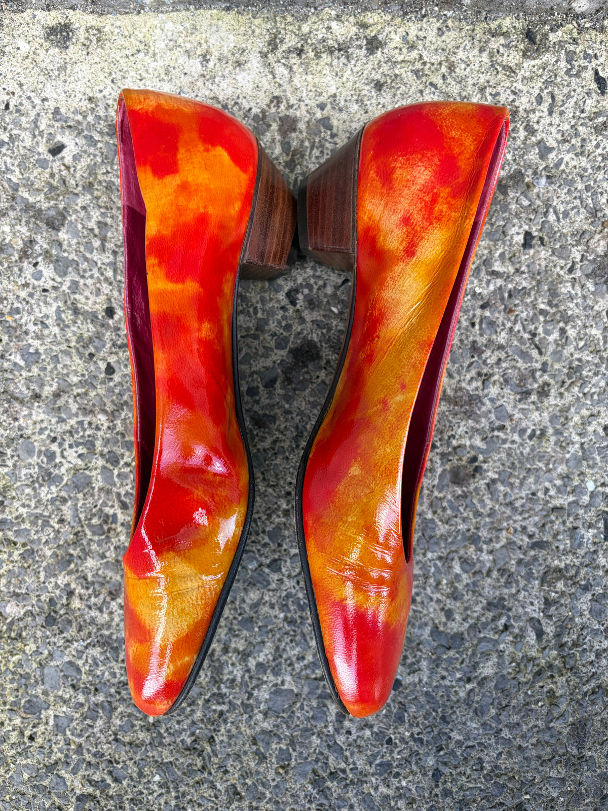 80s orange shoes uk 3.5 (eu 36.5)