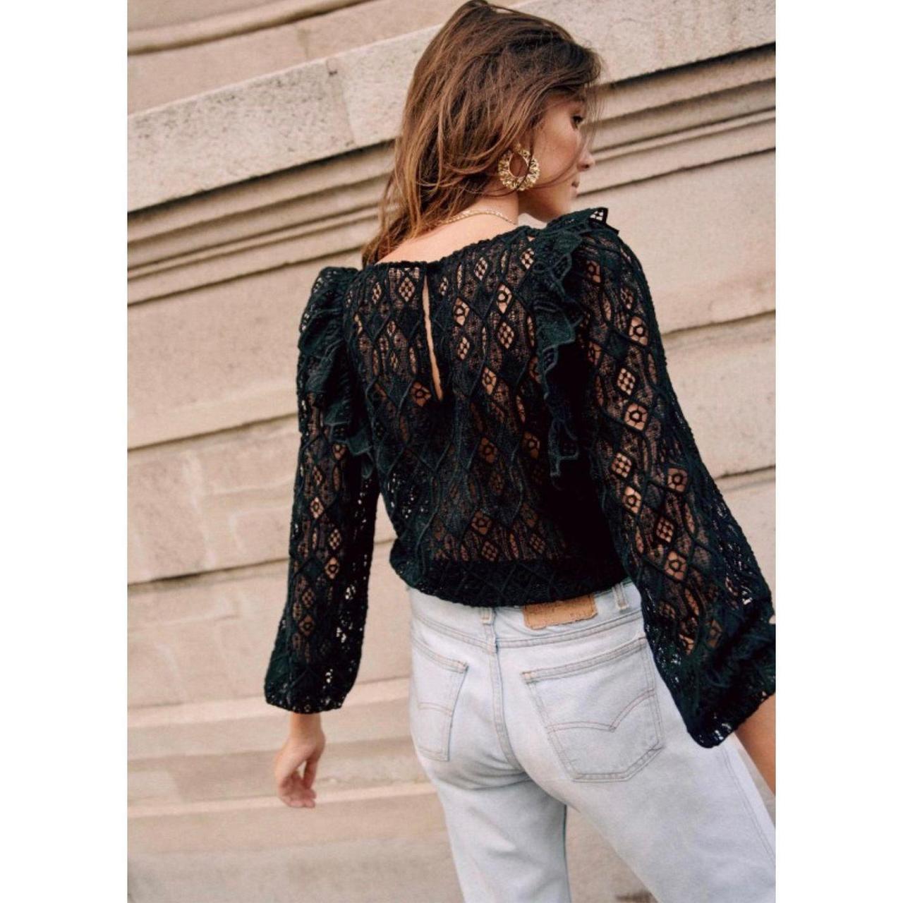 Black lace top uk 12