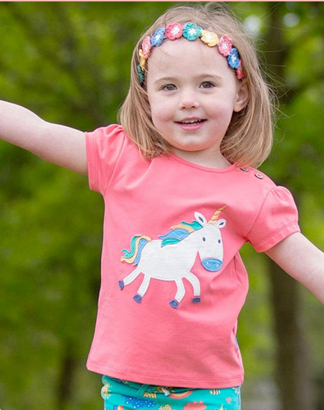 Unicorn pink T-shirt  6-12m (68-80cm)