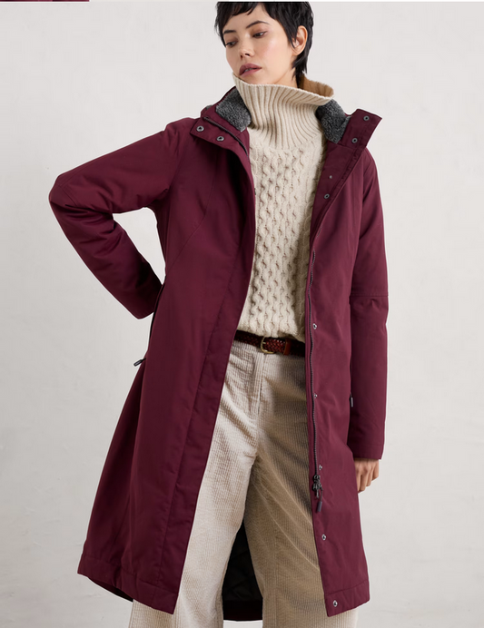 Maroon winter parka uk 8