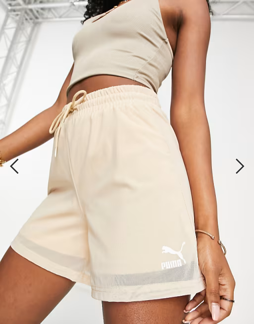 Organza mesh high-waisted shorts uk 8-10