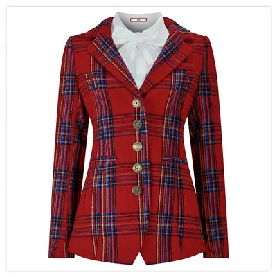 Red tartan jacket uk 10