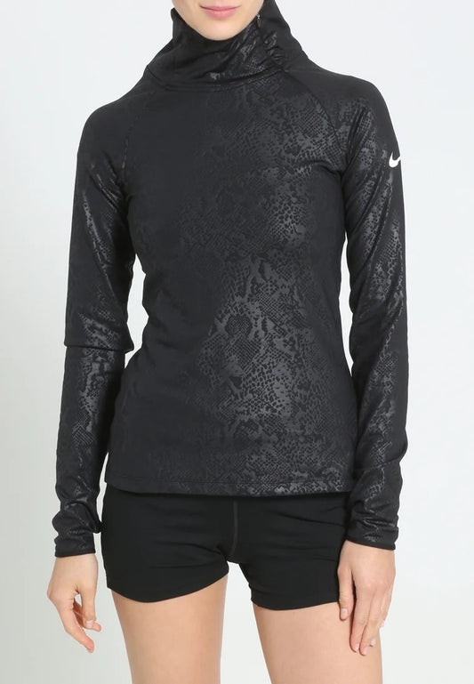 Black snakeskin print top uk 8