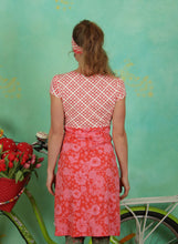 Load image into Gallery viewer, Check&amp;flowers red dress uk 8
